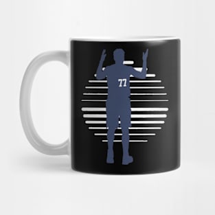 luka doncic silhouette lines Mug